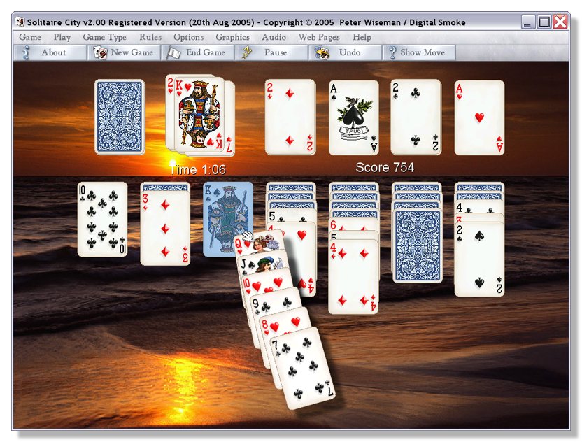 Screenshot for Solitaire City for Windows 4.01